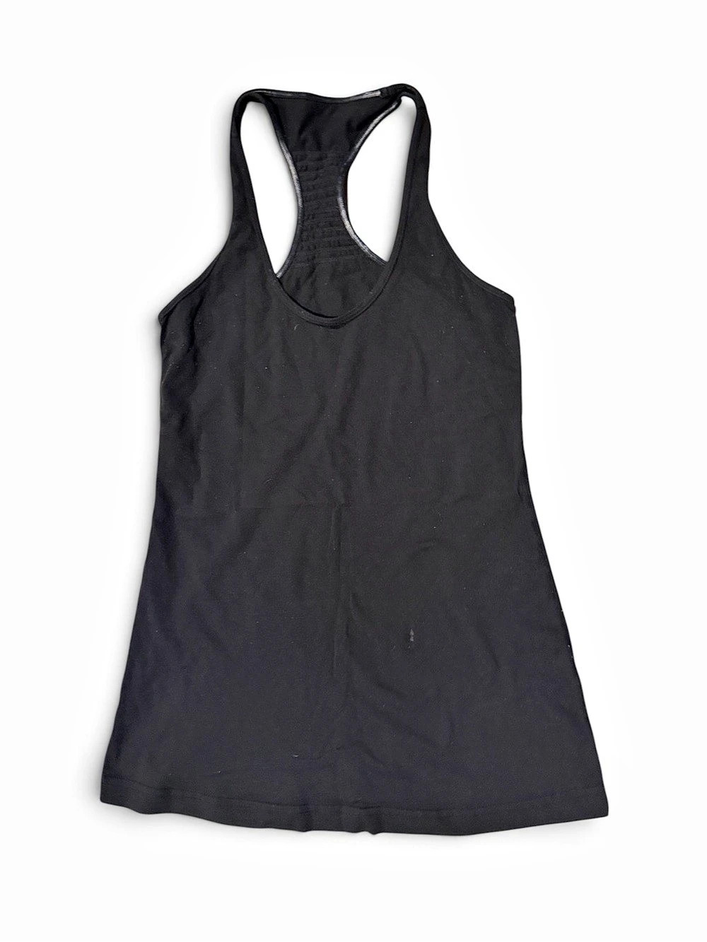 Lululemon Cool Racerback *Ruffle Black Tank Top